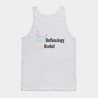 Reflexology Rocks (black text) Tank Top